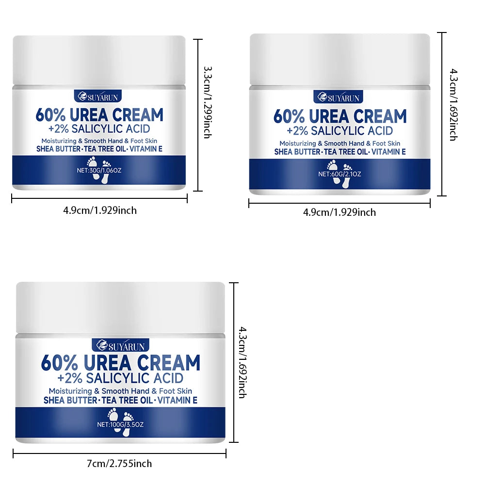 Fast Action 60% Urea Foot Cream – Heal Cracked Heels in Days