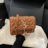 Argyle Quilted Tassel Bag