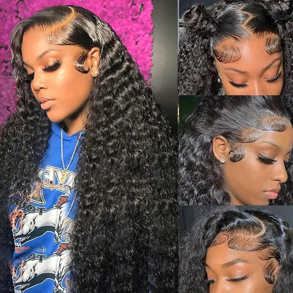 Brazilian Kinky Curly Lace Front Wig – 13x4 & 13x6, 250 Density