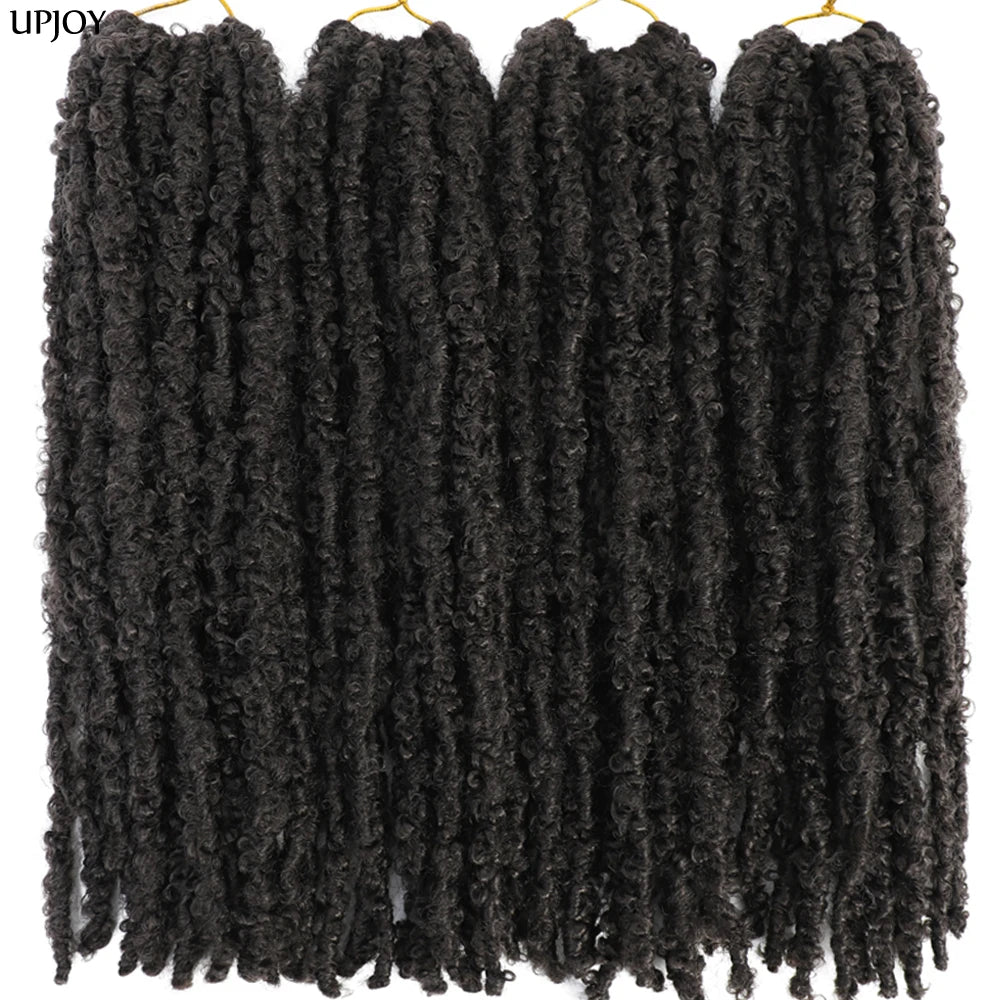 Butterfly Faux Locs Crochet Hair – Pre-Looped, 12" & 14"