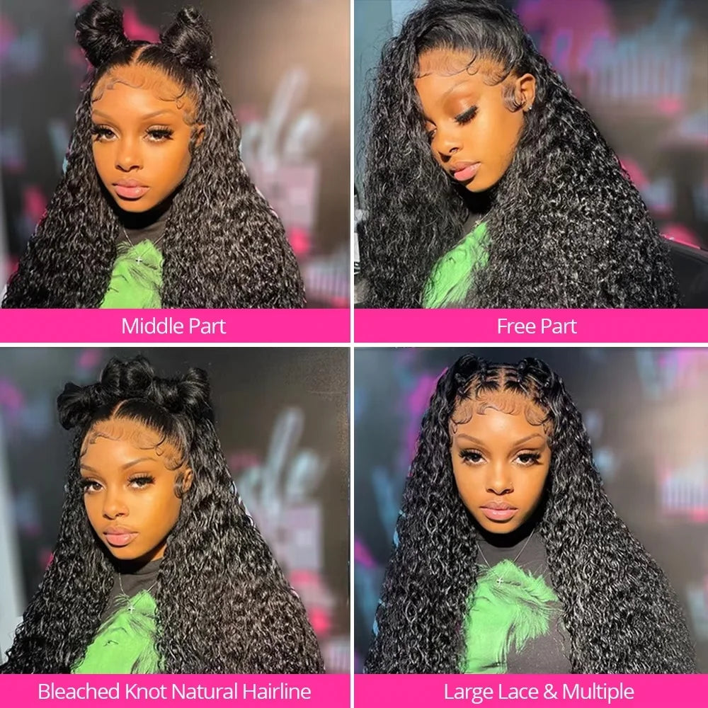 Brazilian Kinky Curly Lace Front Wig – 13x4 & 13x6, 250 Density