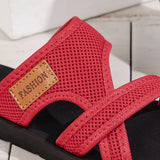 Fashionable and Versatile Sports-Style Women's Sandals, Mesh Breathable, Comfortable and Skin-Friendly, Suitable for Both Indoor and Outdoor Wear, Flat Sandals