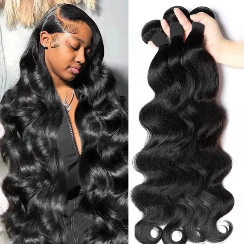 Brazilian Body Wave Hair  – Four Bundles