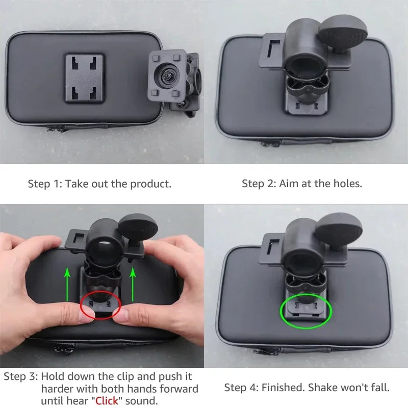 360° Handlebar Phone Mount for Motorcycle & Bicycle
