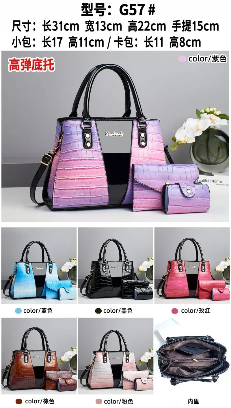 The Maison Trio — Signature Crossbody & Shoulder Bag Set
