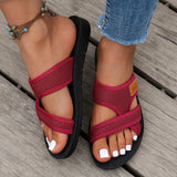 Fashionable and Versatile Sports-Style Women's Sandals, Mesh Breathable, Comfortable and Skin-Friendly, Suitable for Both Indoor and Outdoor Wear, Flat Sandals