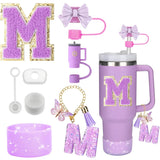 PURPLE TUMBLER ACCESSORY SET | 8 PIECES