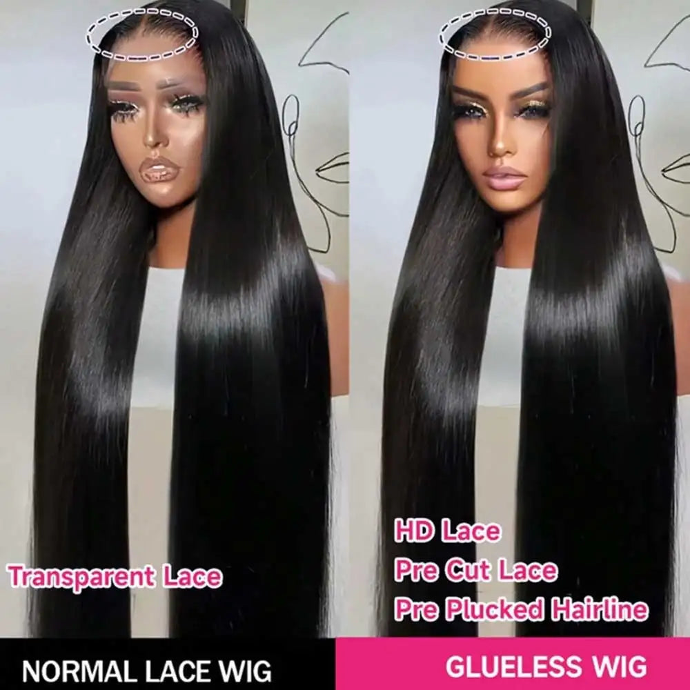 Brazilian Bone Straight Lace Wig — Remy Human Hair
