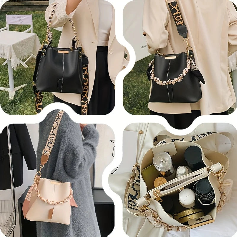 La Chaîne Ribbon Chain Bucket Bag