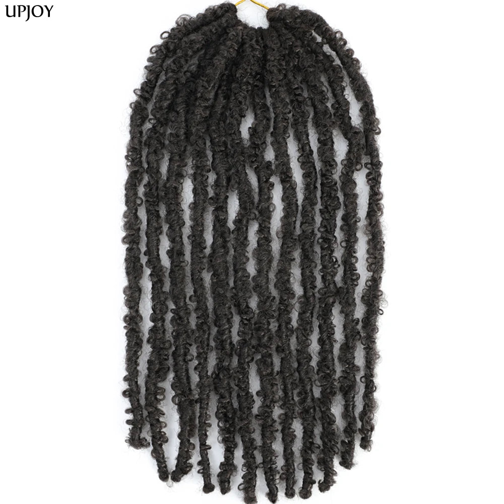 Butterfly Faux Locs Crochet Hair – Pre-Looped, 12" & 14"