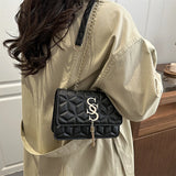 Argyle Quilted Tassel Bag