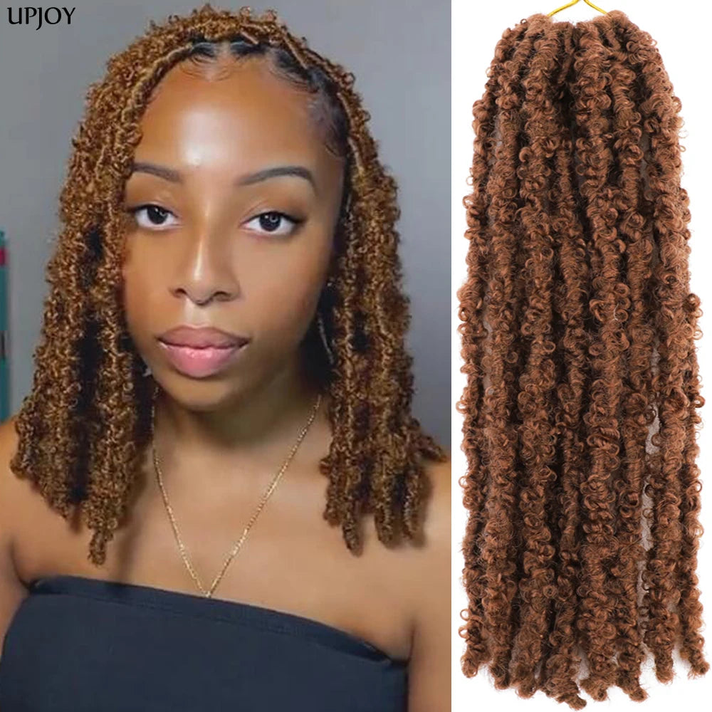 Butterfly Faux Locs Crochet Hair – Pre-Looped, 12" & 14"
