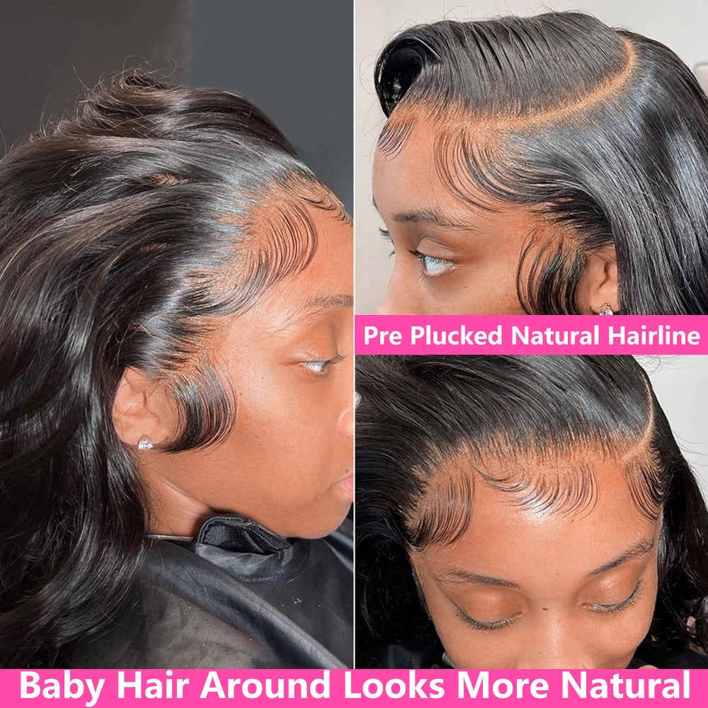 Brazilian Body Wave HD Lace Wig – Transparent Lace, 180 & 200 Density