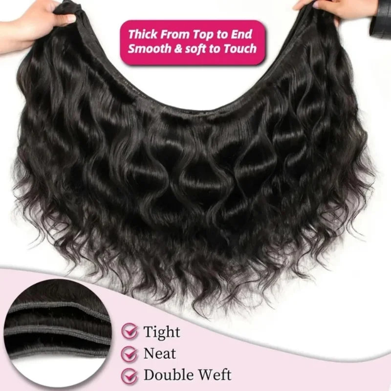 Brazilian Body Wave Hair  – Four Bundles