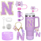 PURPLE TUMBLER ACCESSORY SET | 8 PIECES