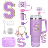 PURPLE TUMBLER ACCESSORY SET | 8 PIECES