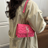 Argyle Quilted Tassel Bag