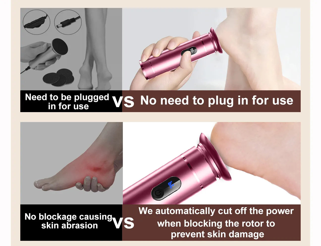Kenzova Electric Callus Remover for Silky Smooth Feet