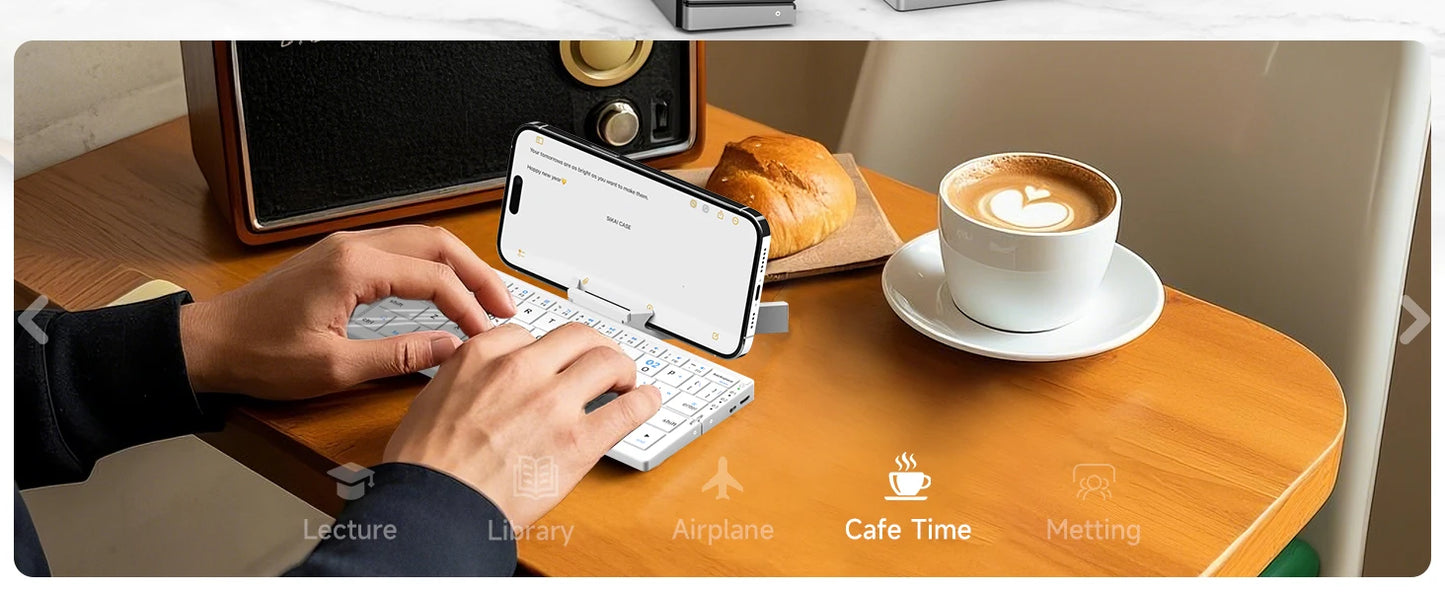 Portable Wireless Foldable Keyboard