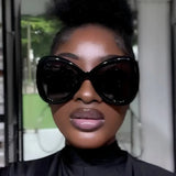 2025 New Fashion Big Frame Cat's Eye Butterfly Women Sunglasses Luxury Designer Men Sunglass Outdoor Travel Eyewear Female UV400