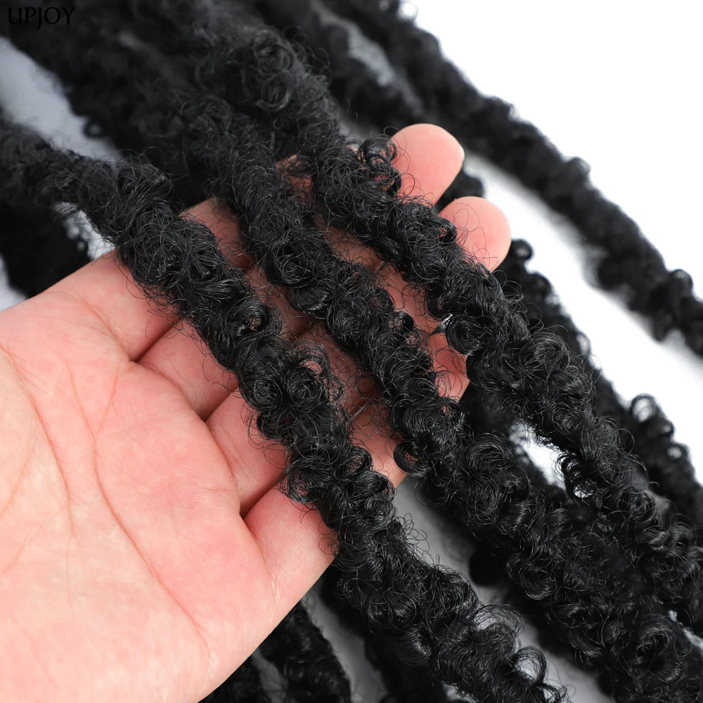 Butterfly Faux Locs Crochet Hair – Pre-Looped, 12" & 14"