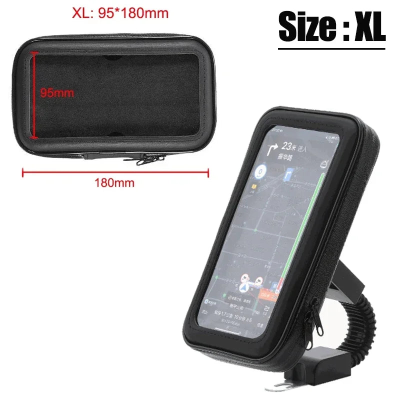 360° Handlebar Phone Mount for Motorcycle & Bicycle