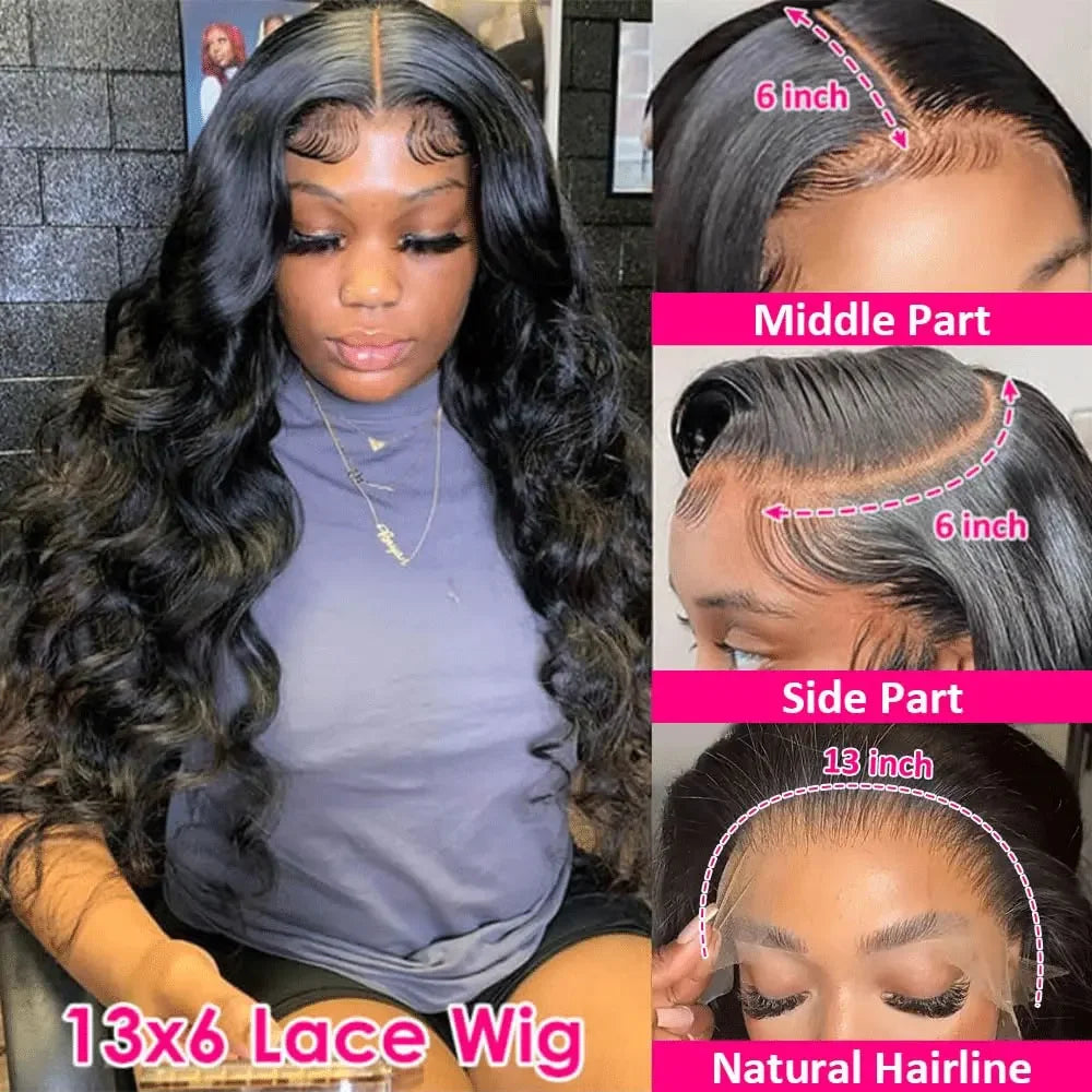Brazilian Body Wave Lace Wig – 13x4, 13x6 & 5x5, 250 Density