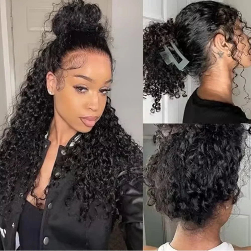 Brazilian Kinky Curly Lace Front Wig – 13x4 & 13x6, 250 Density