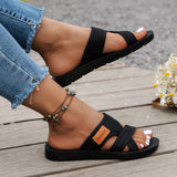 Fashionable and Versatile Sports-Style Women's Sandals, Mesh Breathable, Comfortable and Skin-Friendly, Suitable for Both Indoor and Outdoor Wear, Flat Sandals
