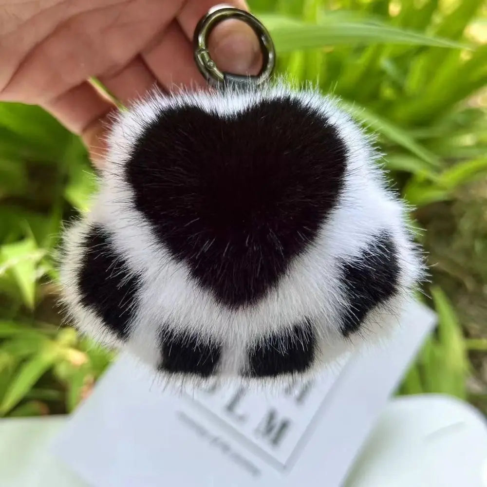 Fluffy Couple Keychain