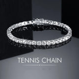 Factory price 925 silver plated 18K gold 4A grade Zircon tennis bracelet for men and women fashion personality exquisite jewelry