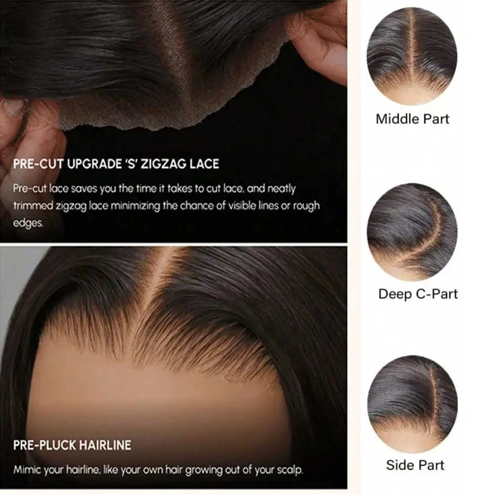 Brazilian Bone Straight Lace Wig — Remy Human Hair