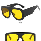 JNPCXI Oversized Square Sunglasses Fashion Gradient Women Luxury Retro Shades UV400 Outdoor Men Sun Glasses
