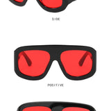 JNPCXI Oversized Square Sunglasses Fashion Gradient Women Luxury Retro Shades UV400 Outdoor Men Sun Glasses