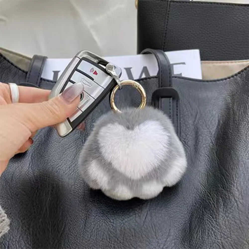 Fluffy Couple Keychain