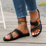 Fashionable and Versatile Sports-Style Women's Sandals, Mesh Breathable, Comfortable and Skin-Friendly, Suitable for Both Indoor and Outdoor Wear, Flat Sandals