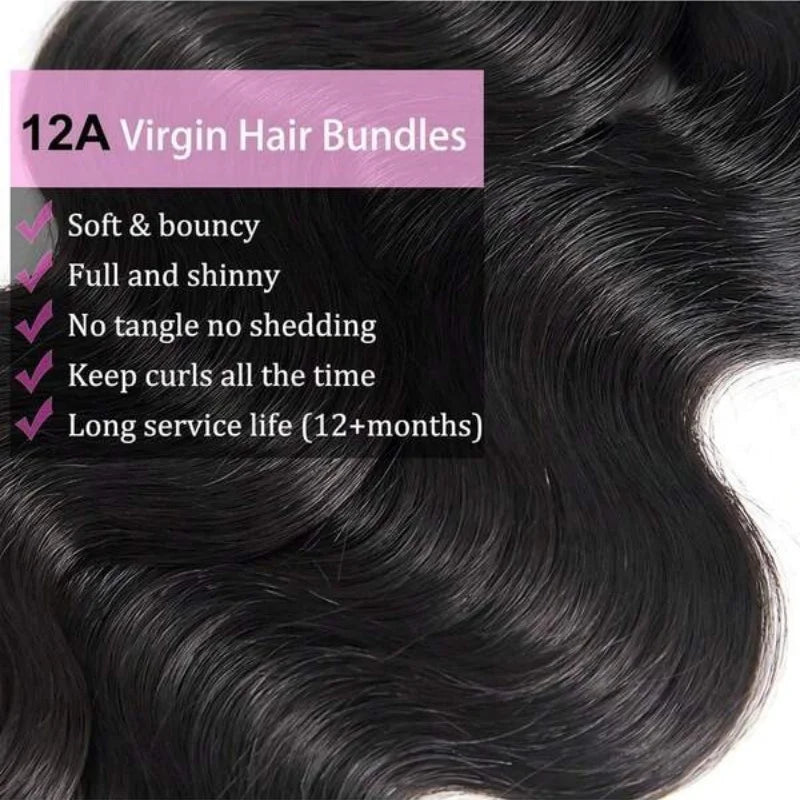 Brazilian Body Wave Hair  – Four Bundles
