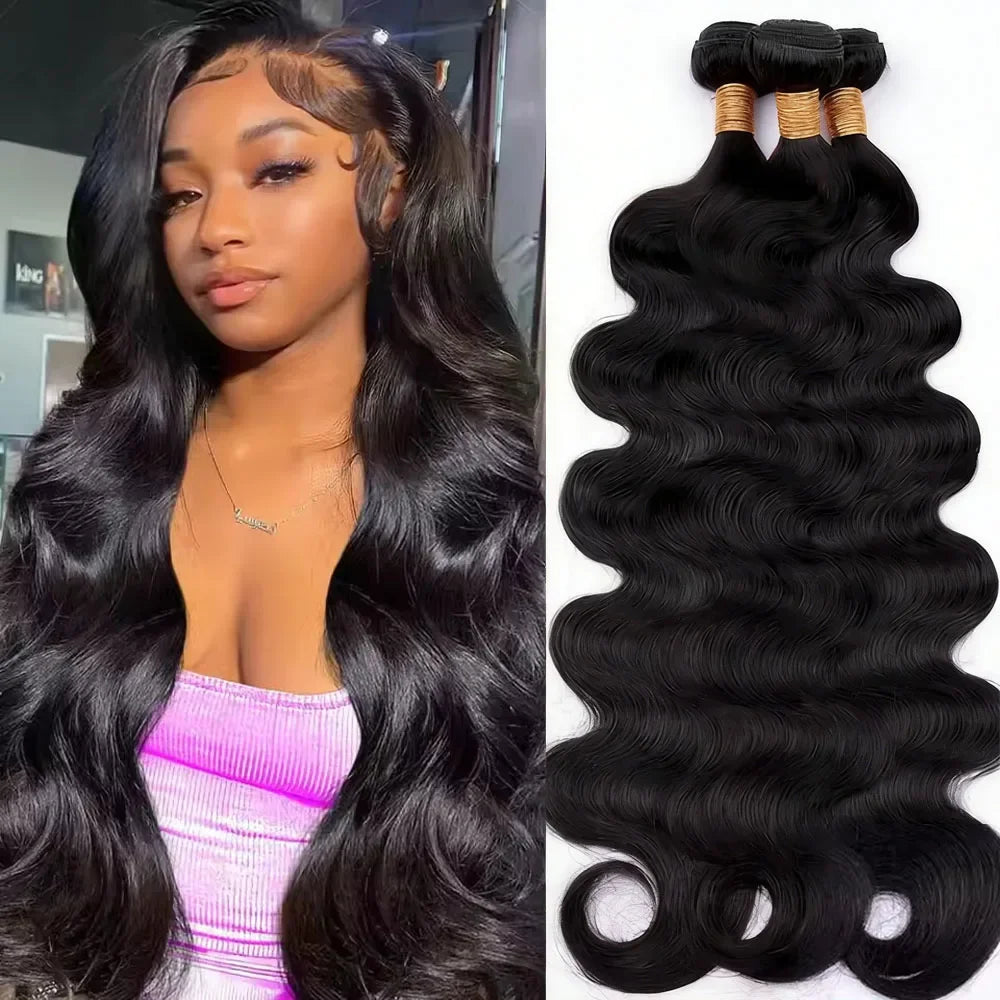 Brazilian Body Wave Hair  – Four Bundles