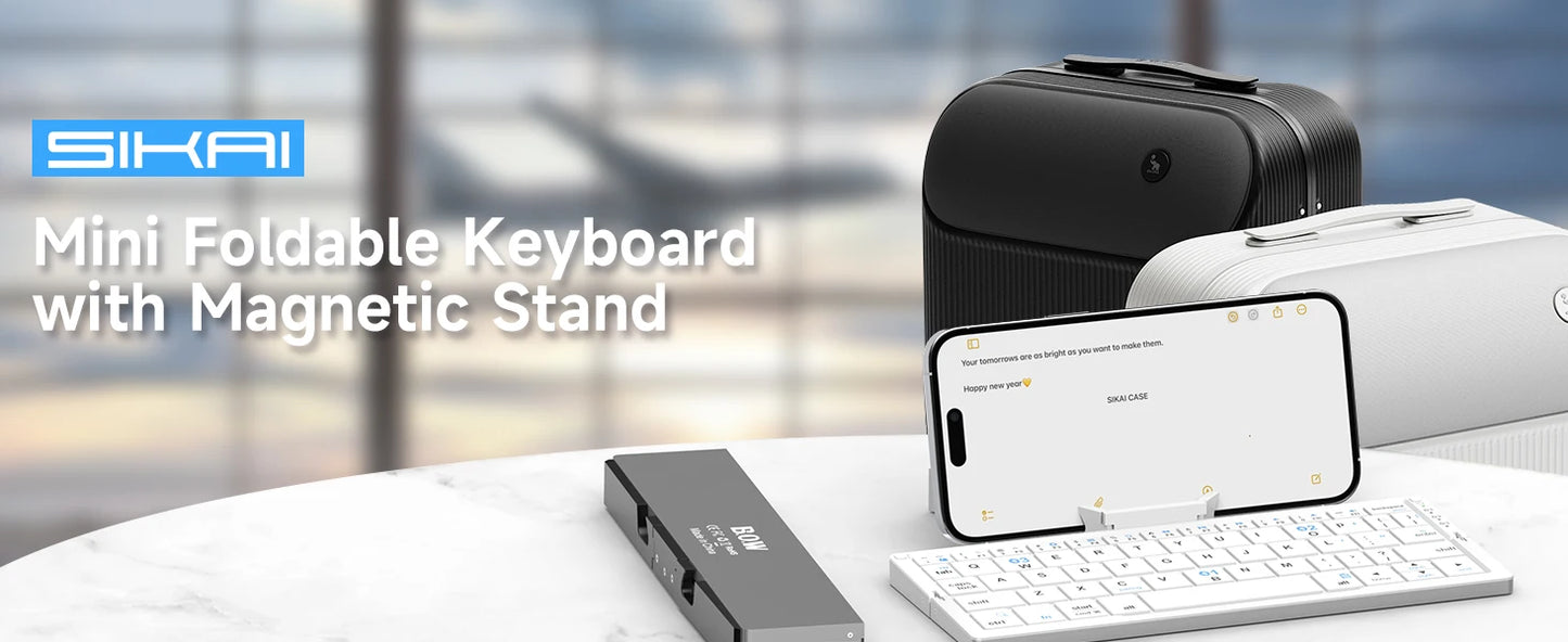 Portable Wireless Foldable Keyboard