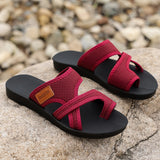 Women's Casual Sporty Sandals Breathable Comfortable Skin-Friendly Flat Bottom Slip-On Slippers