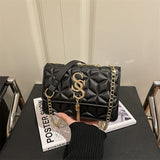 Argyle Quilted Tassel Bag