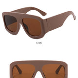 JNPCXI Oversized Square Sunglasses Fashion Gradient Women Luxury Retro Shades UV400 Outdoor Men Sun Glasses