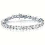 Factory price 925 silver plated 18K gold 4A grade Zircon tennis bracelet for men and women fashion personality exquisite jewelry