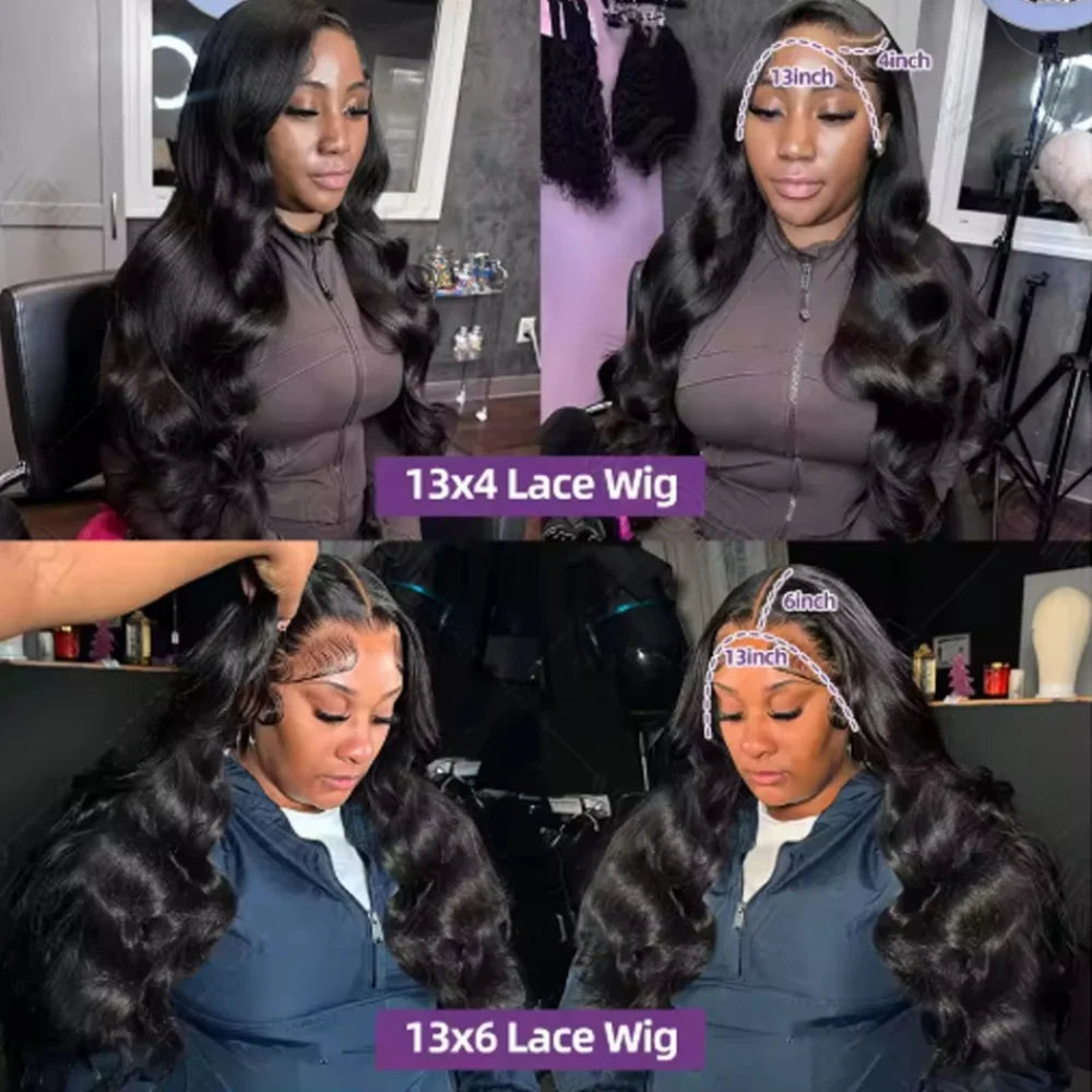 Brazilian Body Wave Lace Wig – 13x4, 13x6 & 5x5, 250 Density