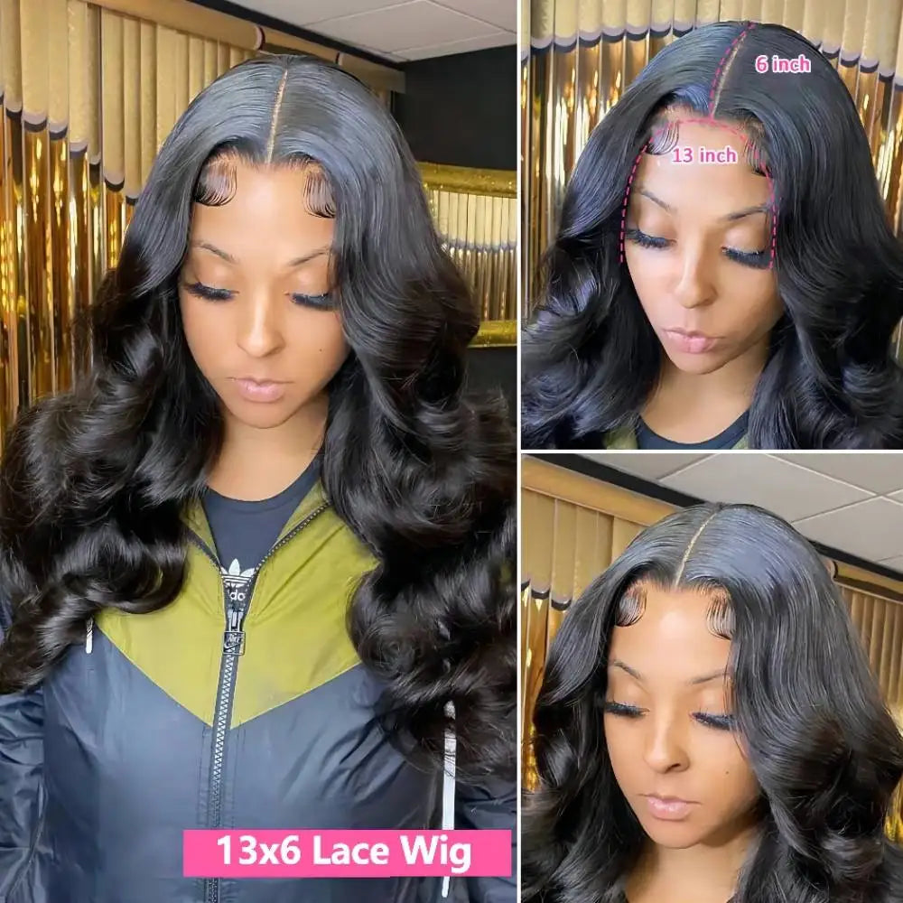 Brazilian Body Wave HD Lace Wig – Transparent Lace, 180 & 200 Density