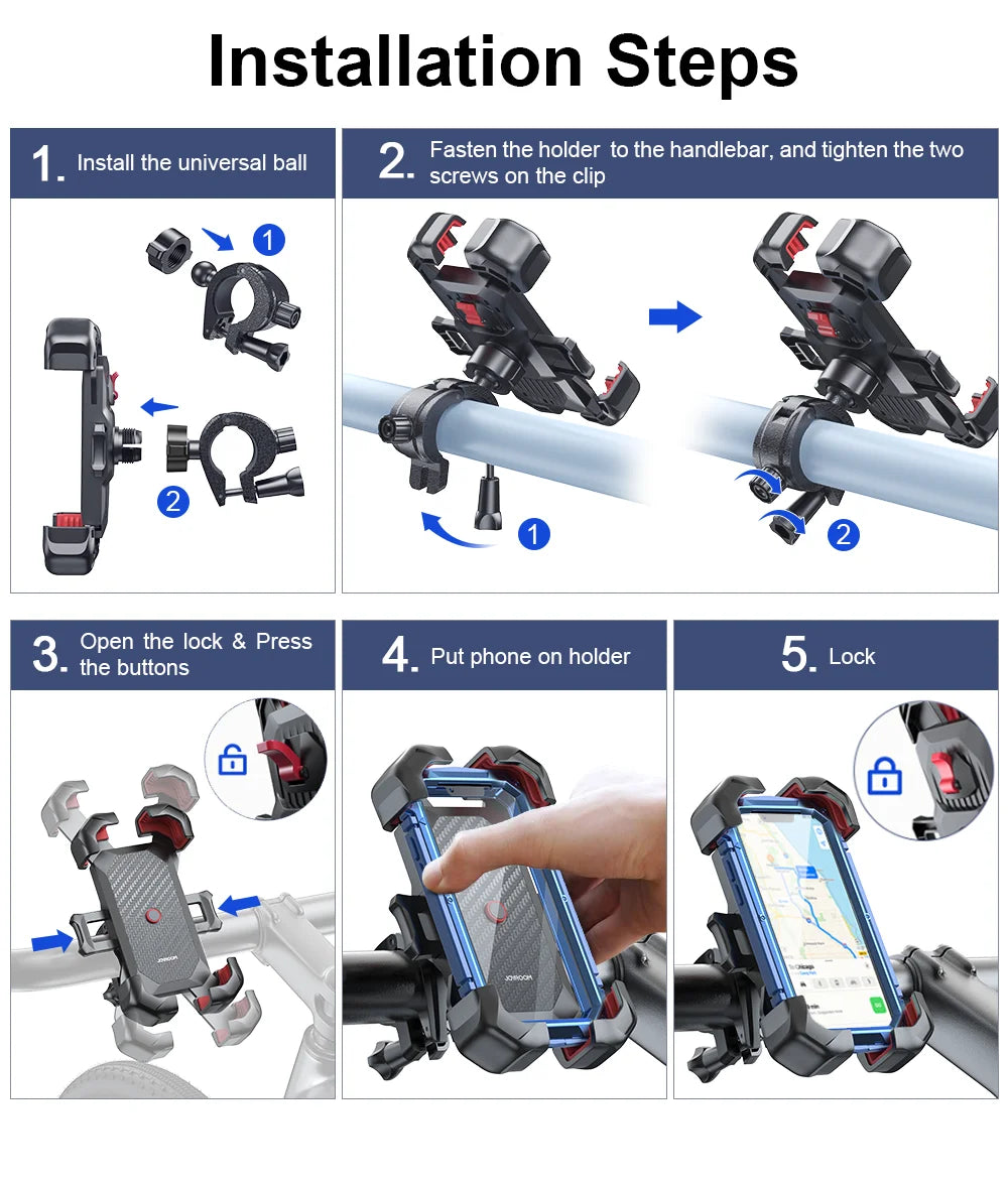 Universal 360° Shockproof Phone Mount