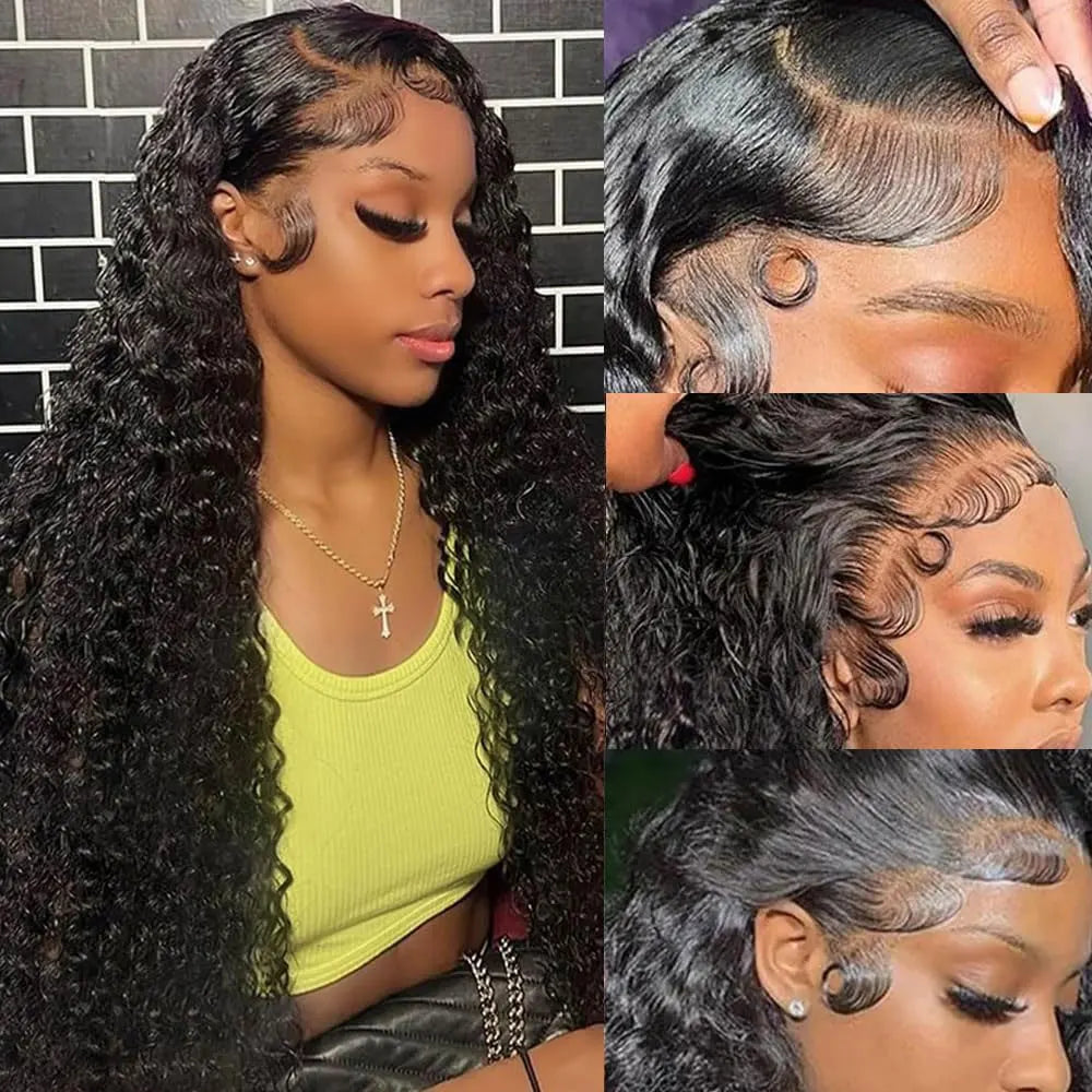 Brazilian Kinky Curly Lace Front Wig – 13x4 & 13x6, 250 Density