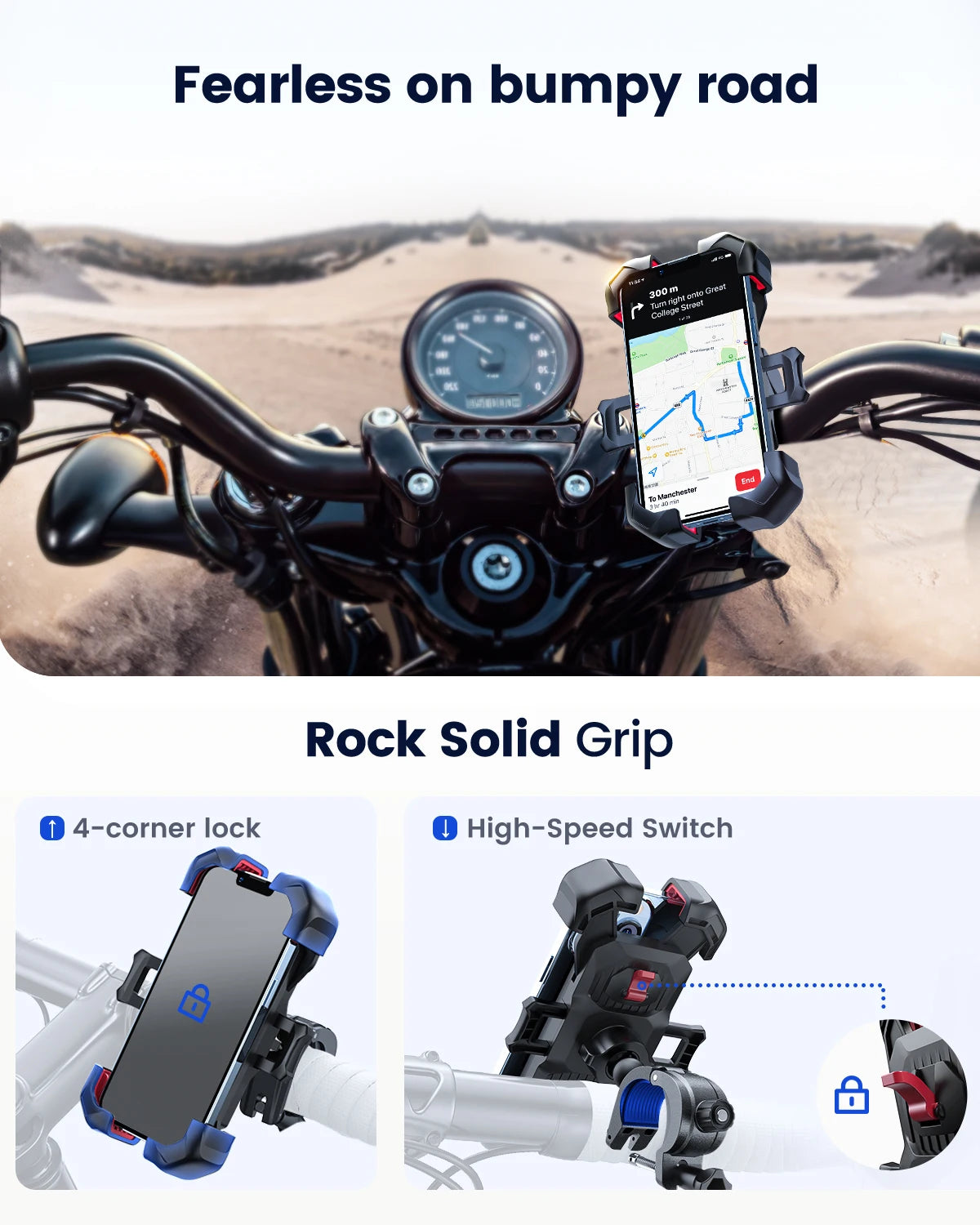 Universal 360° Shockproof Phone Mount