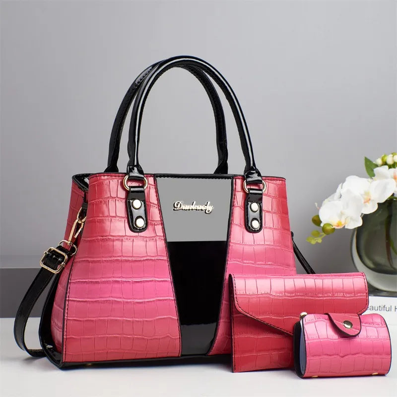 The Maison Trio — Signature Crossbody & Shoulder Bag Set