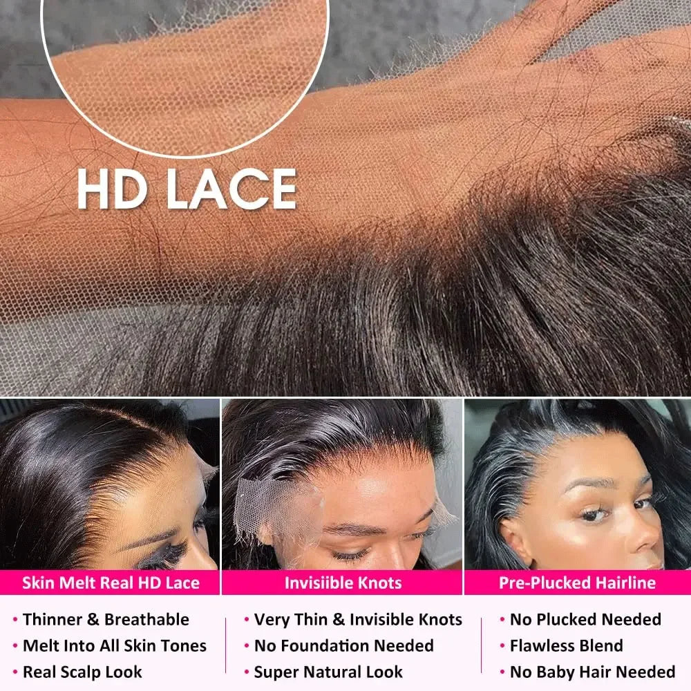 Brazilian Body Wave Lace Wig – 13x4, 13x6 & 5x5, 250 Density